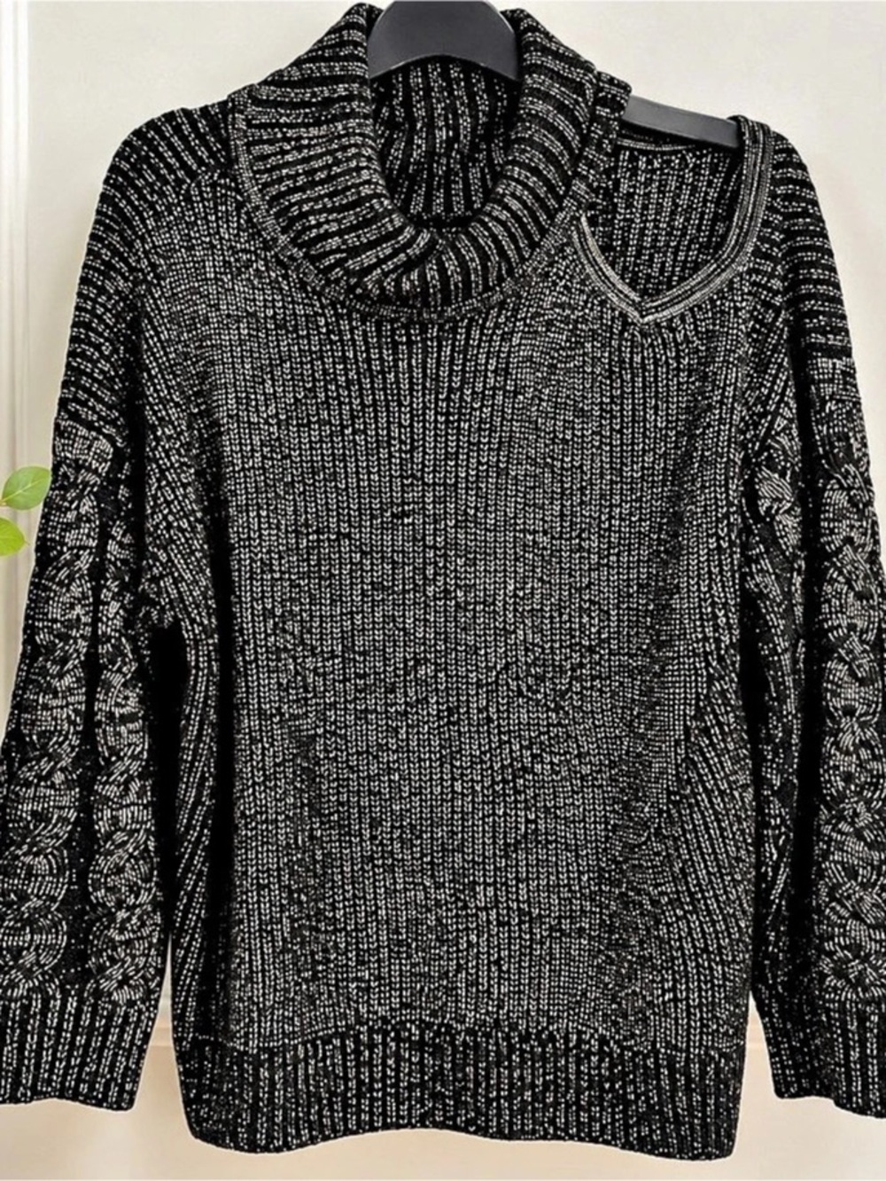 Torrid Black Cowl Neck Sweater Size 1X